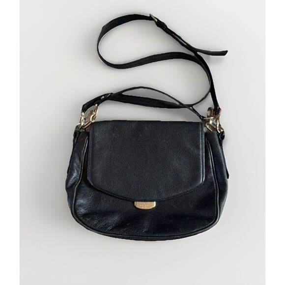 kate spade Handbags - kate spade new york Black Pebbled Crossbody Bag Detachable Strap Gold Hardware